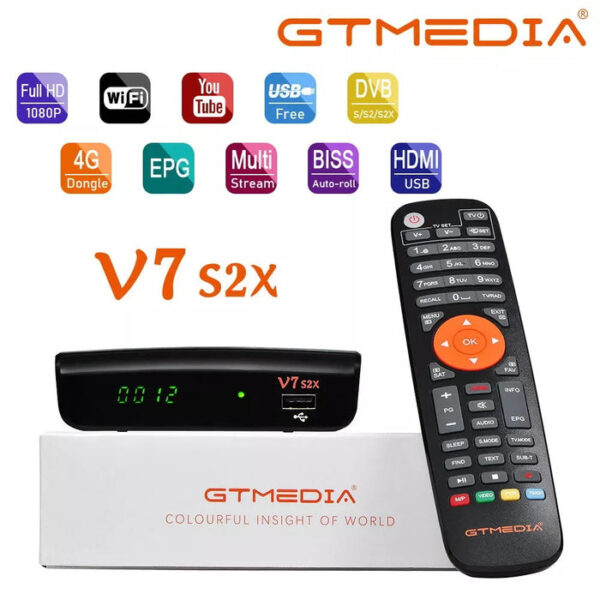 Receptor de TV digital Gtmedia V9 el primer receptor de TV por satélite DVB  S/S2 Mejor WiFi integrado Decodificador receptor de televisión por satélite  Dish Smart - China Decodificador, TV Box