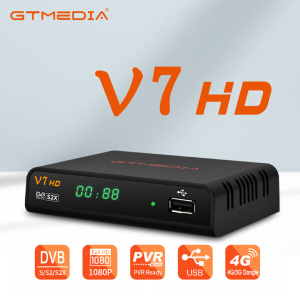 GTMEDIA V7 HD DVB-S/S2/S2X receptor de satélite GTMEDIA V7 Iptv